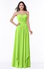 ColsBM Kerry Bright Green Modern Sleeveless Zip up Floor Length Ruching Plus Size Bridesmaid Dresses