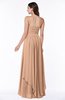 ColsBM Kerry Burnt Orange Modern Sleeveless Zip up Floor Length Ruching Plus Size Bridesmaid Dresses