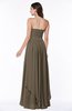 ColsBM Kerry Carafe Brown Modern Sleeveless Zip up Floor Length Ruching Plus Size Bridesmaid Dresses