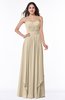 ColsBM Kerry Champagne Modern Sleeveless Zip up Floor Length Ruching Plus Size Bridesmaid Dresses