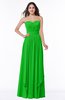 ColsBM Kerry Classic Green Modern Sleeveless Zip up Floor Length Ruching Plus Size Bridesmaid Dresses