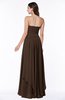 ColsBM Kerry Copper Modern Sleeveless Zip up Floor Length Ruching Plus Size Bridesmaid Dresses