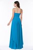 ColsBM Kerry Cornflower Blue Modern Sleeveless Zip up Floor Length Ruching Plus Size Bridesmaid Dresses