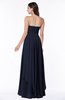 ColsBM Kerry Dark Sapphire Modern Sleeveless Zip up Floor Length Ruching Plus Size Bridesmaid Dresses