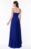 ColsBM Kerry Electric Blue Modern Sleeveless Zip up Floor Length Ruching Plus Size Bridesmaid Dresses