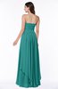 ColsBM Kerry Emerald Green Modern Sleeveless Zip up Floor Length Ruching Plus Size Bridesmaid Dresses