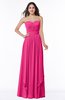 ColsBM Kerry Fandango Pink Modern Sleeveless Zip up Floor Length Ruching Plus Size Bridesmaid Dresses