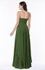 ColsBM Kerry Garden Green Modern Sleeveless Zip up Floor Length Ruching Plus Size Bridesmaid Dresses