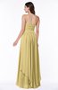 ColsBM Kerry Gold Modern Sleeveless Zip up Floor Length Ruching Plus Size Bridesmaid Dresses