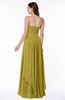 ColsBM Kerry Golden Olive Modern Sleeveless Zip up Floor Length Ruching Plus Size Bridesmaid Dresses