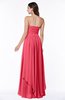 ColsBM Kerry Guava Modern Sleeveless Zip up Floor Length Ruching Plus Size Bridesmaid Dresses