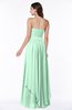 ColsBM Kerry Honeydew Modern Sleeveless Zip up Floor Length Ruching Plus Size Bridesmaid Dresses