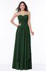 ColsBM Kerry Hunter Green Modern Sleeveless Zip up Floor Length Ruching Plus Size Bridesmaid Dresses