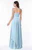 ColsBM Kerry Ice Blue Modern Sleeveless Zip up Floor Length Ruching Plus Size Bridesmaid Dresses