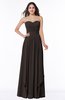 ColsBM Kerry Java Modern Sleeveless Zip up Floor Length Ruching Plus Size Bridesmaid Dresses