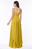 ColsBM Kerry Lemon Curry Modern Sleeveless Zip up Floor Length Ruching Plus Size Bridesmaid Dresses
