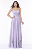 ColsBM Kerry Light Purple Modern Sleeveless Zip up Floor Length Ruching Plus Size Bridesmaid Dresses