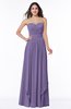 ColsBM Kerry Lilac Modern Sleeveless Zip up Floor Length Ruching Plus Size Bridesmaid Dresses