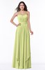 ColsBM Kerry Lime Green Modern Sleeveless Zip up Floor Length Ruching Plus Size Bridesmaid Dresses