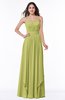 ColsBM Kerry Linden Green Modern Sleeveless Zip up Floor Length Ruching Plus Size Bridesmaid Dresses