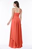 ColsBM Kerry Living Coral Modern Sleeveless Zip up Floor Length Ruching Plus Size Bridesmaid Dresses