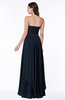 ColsBM Kerry Navy Blue Modern Sleeveless Zip up Floor Length Ruching Plus Size Bridesmaid Dresses