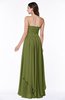 ColsBM Kerry Olive Green Modern Sleeveless Zip up Floor Length Ruching Plus Size Bridesmaid Dresses