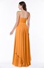 ColsBM Kerry Orange Modern Sleeveless Zip up Floor Length Ruching Plus Size Bridesmaid Dresses