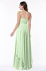 ColsBM Kerry Pale Green Modern Sleeveless Zip up Floor Length Ruching Plus Size Bridesmaid Dresses