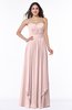 ColsBM Kerry Pastel Pink Modern Sleeveless Zip up Floor Length Ruching Plus Size Bridesmaid Dresses