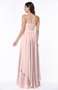 ColsBM Kerry Pastel Pink Modern Sleeveless Zip up Floor Length Ruching Plus Size Bridesmaid Dresses