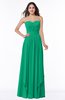 ColsBM Kerry Pepper Green Modern Sleeveless Zip up Floor Length Ruching Plus Size Bridesmaid Dresses