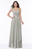 ColsBM Kerry Platinum Modern Sleeveless Zip up Floor Length Ruching Plus Size Bridesmaid Dresses