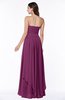 ColsBM Kerry Raspberry Modern Sleeveless Zip up Floor Length Ruching Plus Size Bridesmaid Dresses