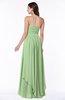 ColsBM Kerry Sage Green Modern Sleeveless Zip up Floor Length Ruching Plus Size Bridesmaid Dresses