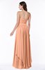ColsBM Kerry Salmon Modern Sleeveless Zip up Floor Length Ruching Plus Size Bridesmaid Dresses
