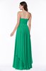 ColsBM Kerry Sea Green Modern Sleeveless Zip up Floor Length Ruching Plus Size Bridesmaid Dresses