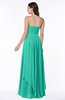 ColsBM Kerry Viridian Green Modern Sleeveless Zip up Floor Length Ruching Plus Size Bridesmaid Dresses