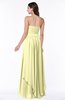 ColsBM Kerry Wax Yellow Modern Sleeveless Zip up Floor Length Ruching Plus Size Bridesmaid Dresses