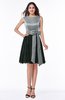 ColsBM Connie Frost Grey Modern Bateau Sleeveless Knee Length Lace Bridesmaid Dresses