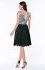 ColsBM Connie Frost Grey Modern Bateau Sleeveless Knee Length Lace Bridesmaid Dresses