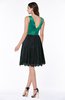 ColsBM Connie Pepper Green Modern Bateau Sleeveless Knee Length Lace Bridesmaid Dresses