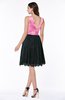 ColsBM Connie Rose Pink Modern Bateau Sleeveless Knee Length Lace Bridesmaid Dresses