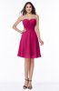 ColsBM Galilea Beetroot Purple Casual A-line Sweetheart Zipper Chiffon Short Plus Size Bridesmaid Dresses
