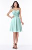 ColsBM Galilea Blue Glass Casual A-line Sweetheart Zipper Chiffon Short Plus Size Bridesmaid Dresses