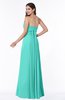 ColsBM Aaliyah Blue Turquoise Elegant Strapless Sleeveless Half Backless Chiffon Floor Length Plus Size Bridesmaid Dresses