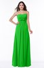 ColsBM Aaliyah Classic Green Elegant Strapless Sleeveless Half Backless Chiffon Floor Length Plus Size Bridesmaid Dresses