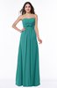 ColsBM Aaliyah Emerald Green Elegant Strapless Sleeveless Half Backless Chiffon Floor Length Plus Size Bridesmaid Dresses