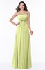 ColsBM Aaliyah Lime Green Elegant Strapless Sleeveless Half Backless Chiffon Floor Length Plus Size Bridesmaid Dresses