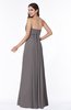 ColsBM Aaliyah Ridge Grey Elegant Strapless Sleeveless Half Backless Chiffon Floor Length Plus Size Bridesmaid Dresses